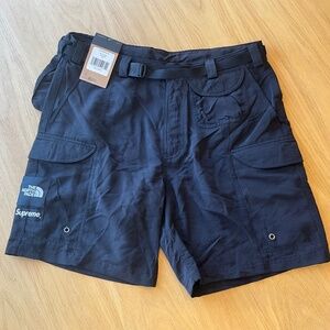 Supreme x The North Face Packable Belted Trekking Shorts, Black, Size Medium